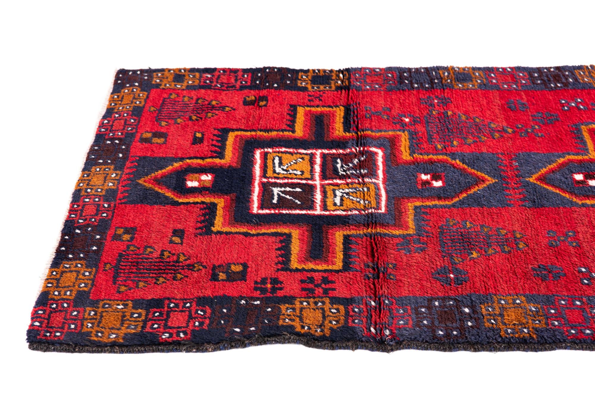 2' 9 x 4' 8 Hand Knotted Balouch Persian Wool Rug