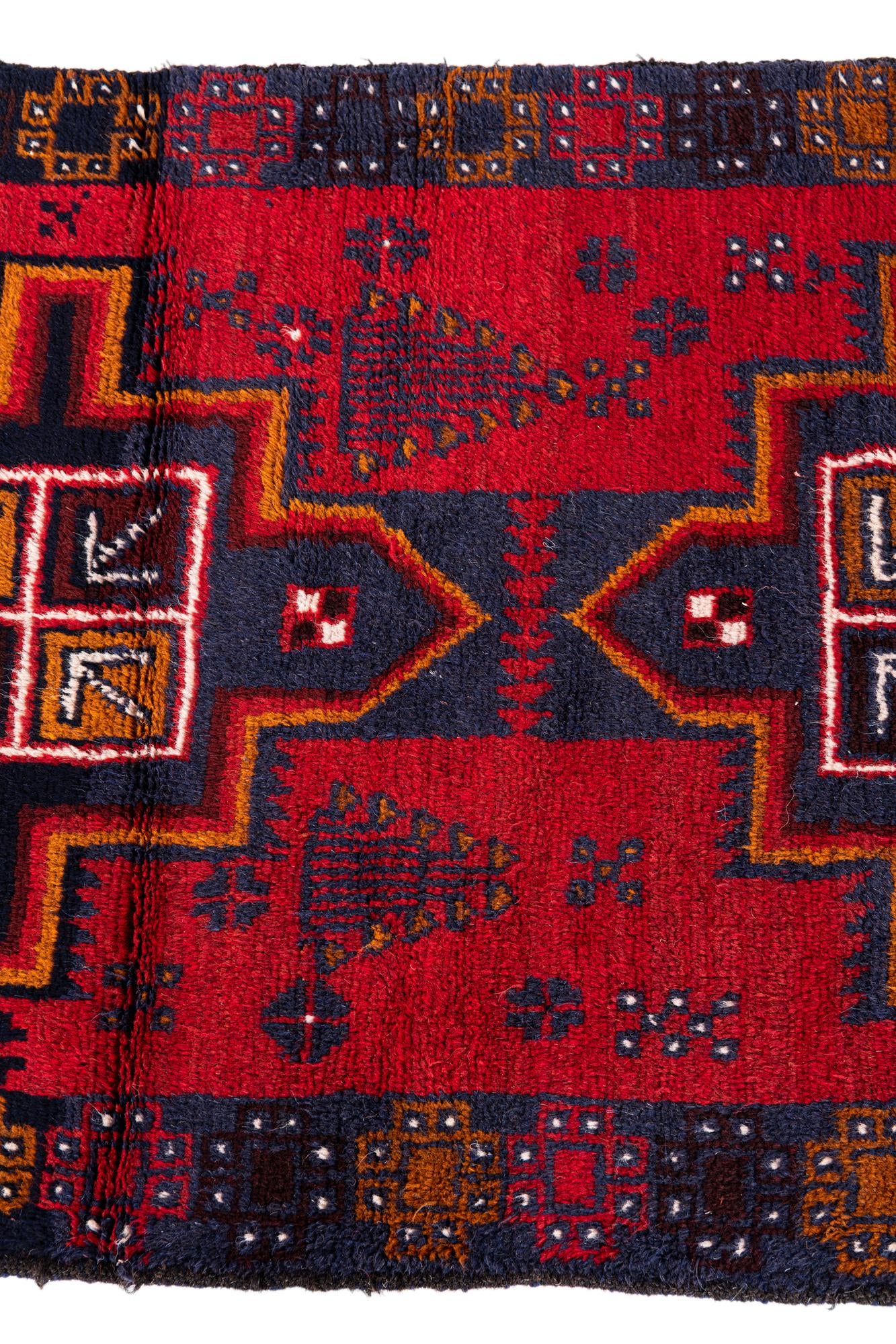 2' 9 x 4' 8 Hand Knotted Balouch Persian Wool Rug