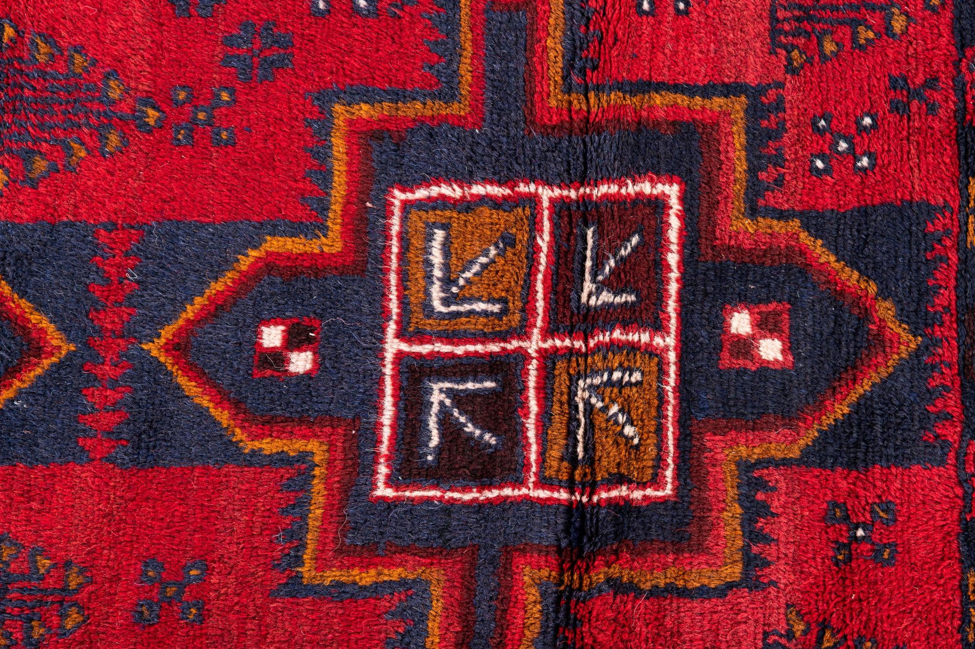 2' 9 x 4' 8 Hand Knotted Balouch Persian Wool Rug
