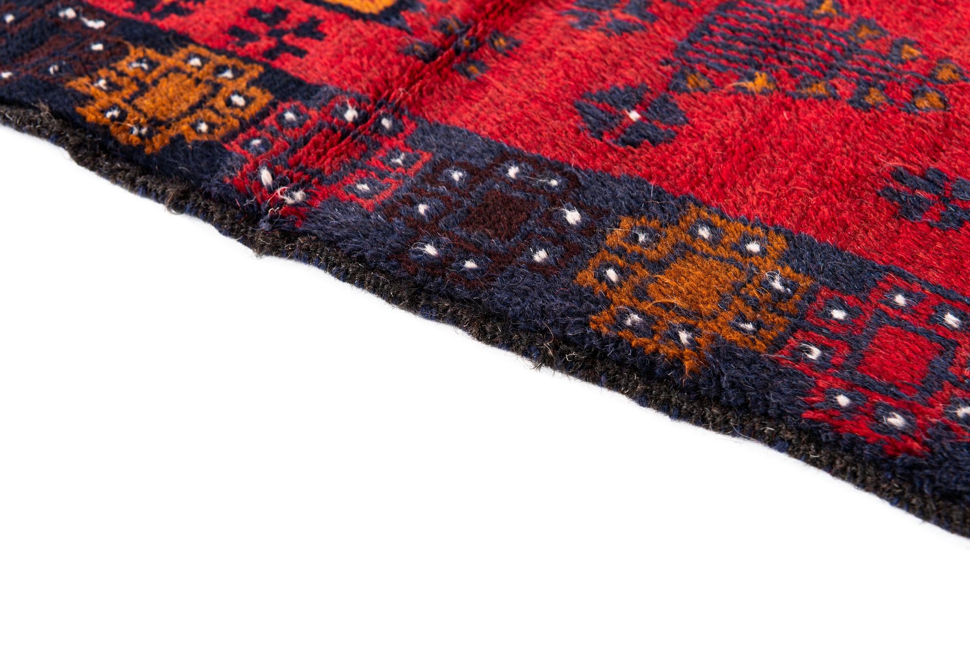 2' 9 x 4' 8 Hand Knotted Balouch Persian Wool Rug