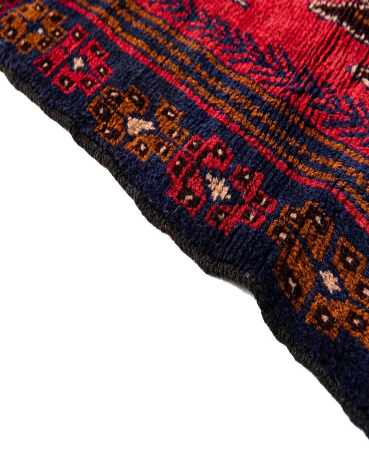 Detail image of 3' x 4' 9 Hand Knotted Balouch Persian Wool Rug