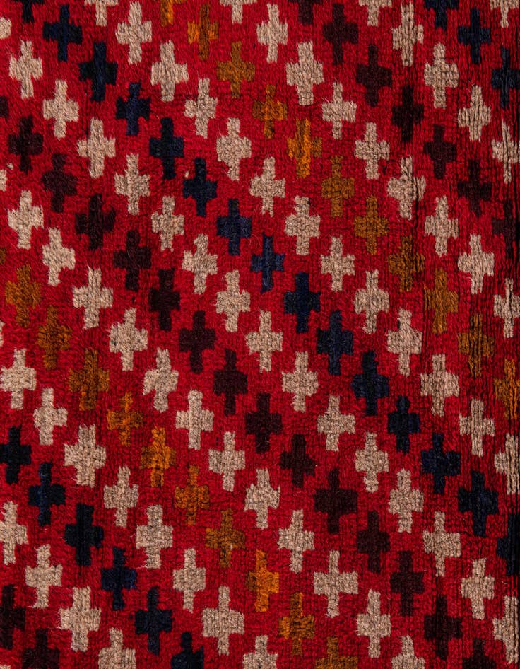 Detail image of 3' x 4' 7  Hand Knotted Balouch Persian Wool Rug