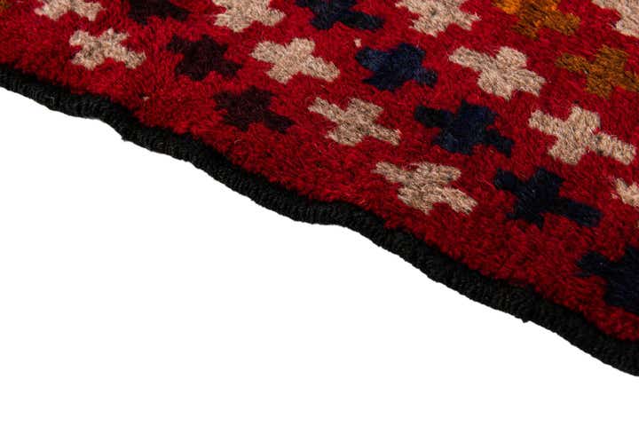 3' x 4' 7 Hand Knotted Balouch Persian Wool Rug