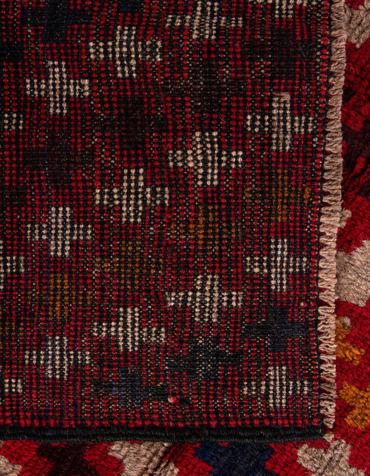 Detail image of 3' x 4' 7  Hand Knotted Balouch Persian Wool Rug