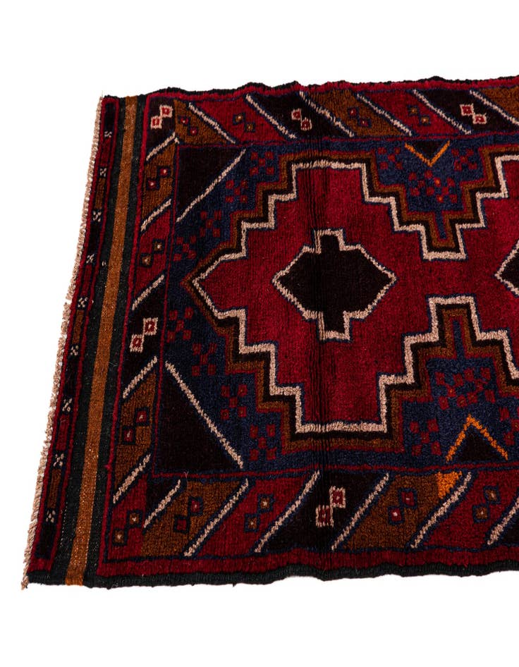 Detail image of 2' 10 x 4' 8  Hand Knotted Balouch Persian Wool Rug