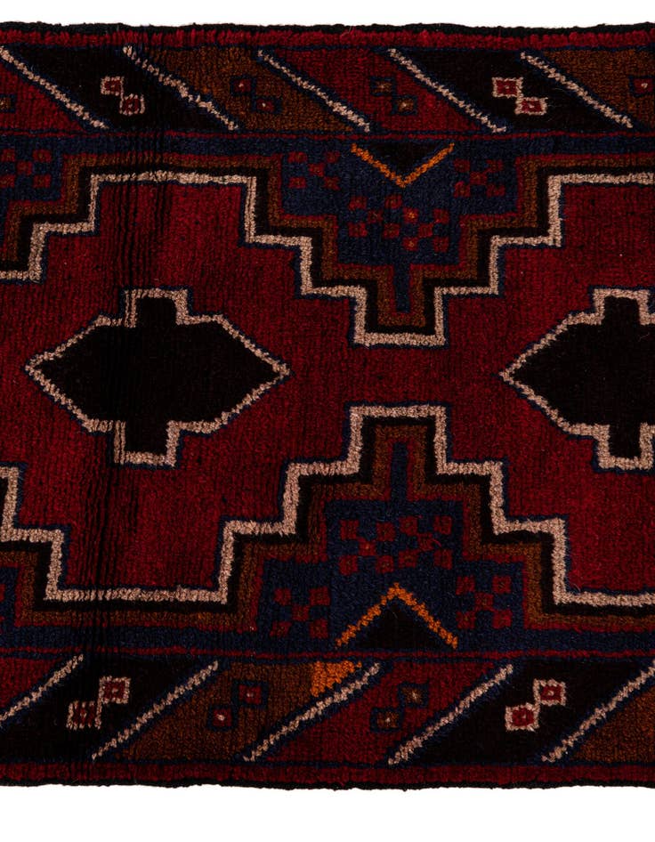Detail image of 2' 10 x 4' 8  Hand Knotted Balouch Persian Wool Rug