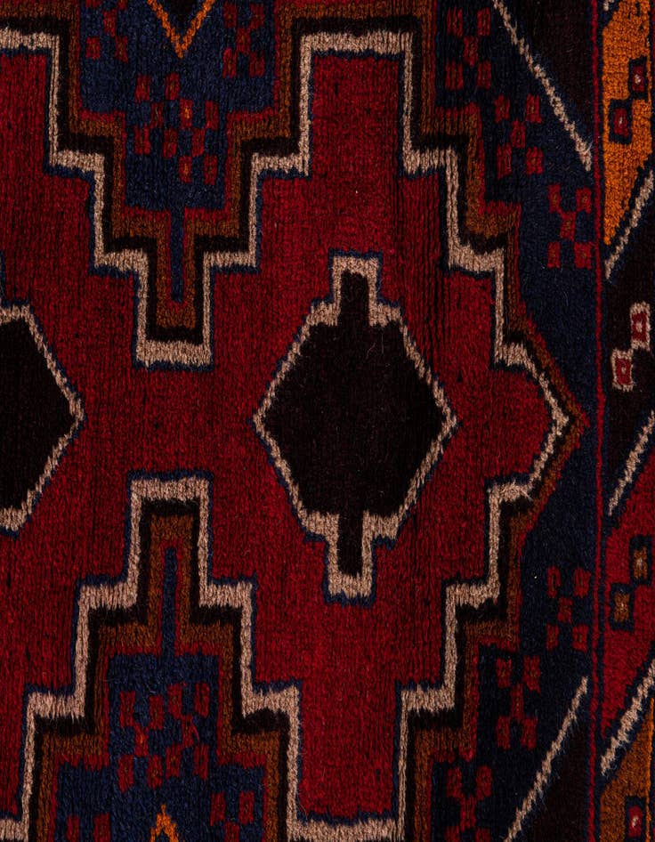 Detail image of 2' 10 x 4' 8  Hand Knotted Balouch Persian Wool Rug