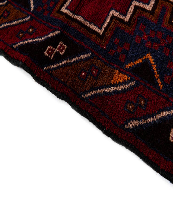 Detail image of 2' 10 x 4' 8  Hand Knotted Balouch Persian Wool Rug