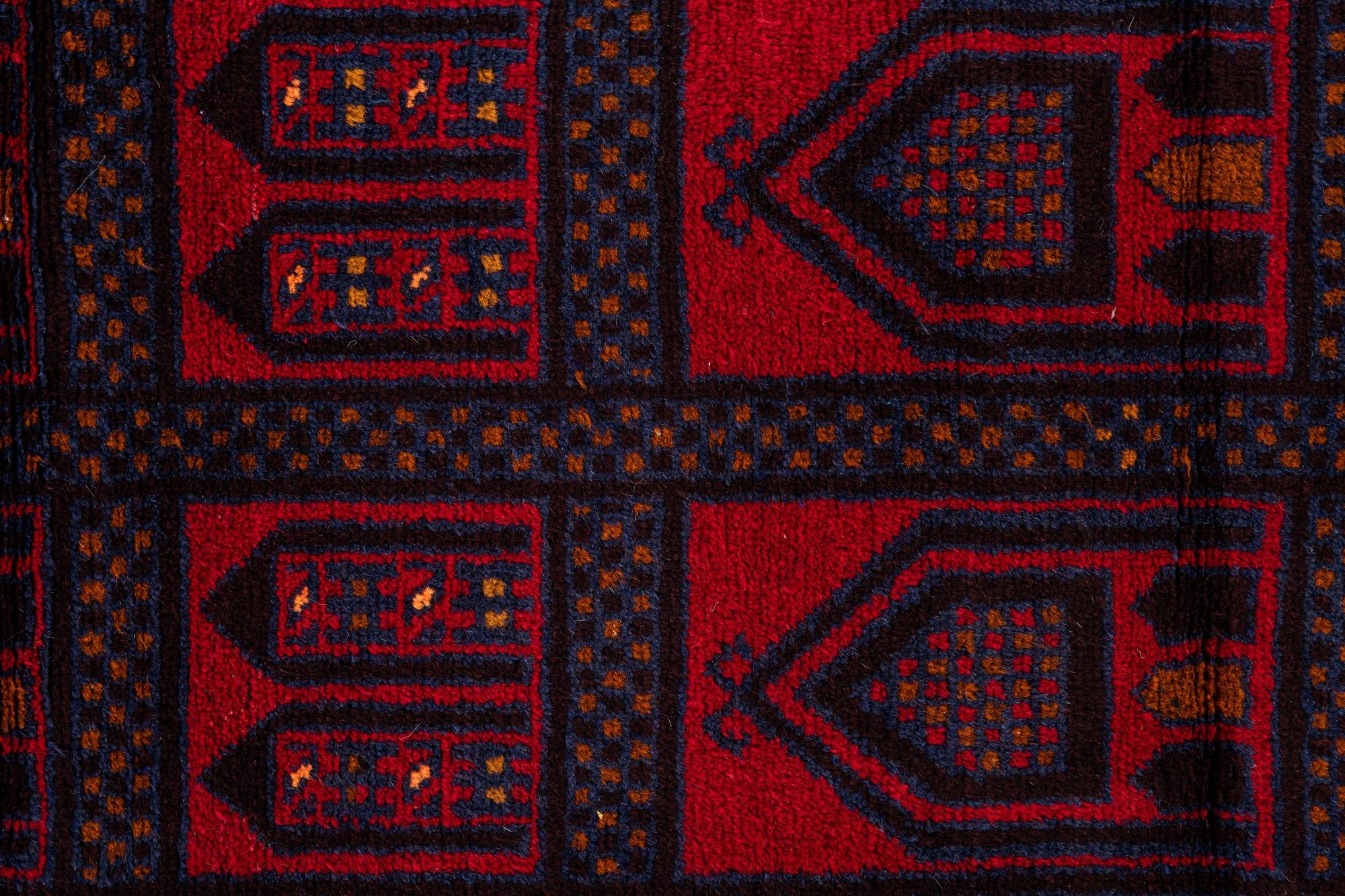 2' 11 x 4' 8 Hand Knotted Balouch Persian Wool Rug
