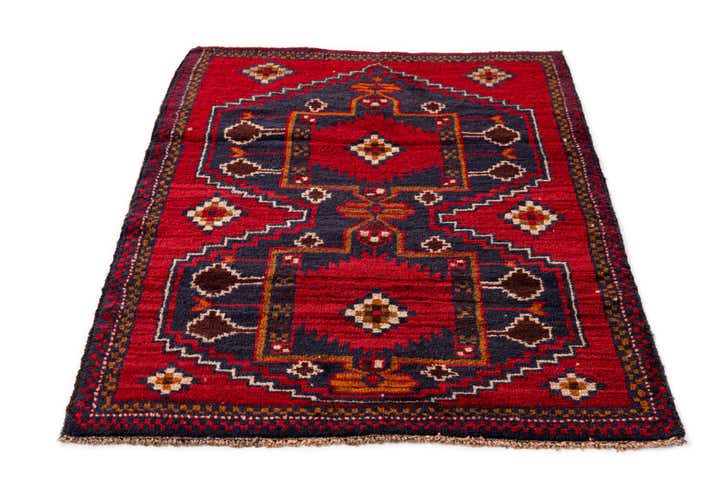 2' 10 x 4' 5 Hand Knotted Balouch Persian Wool Rug