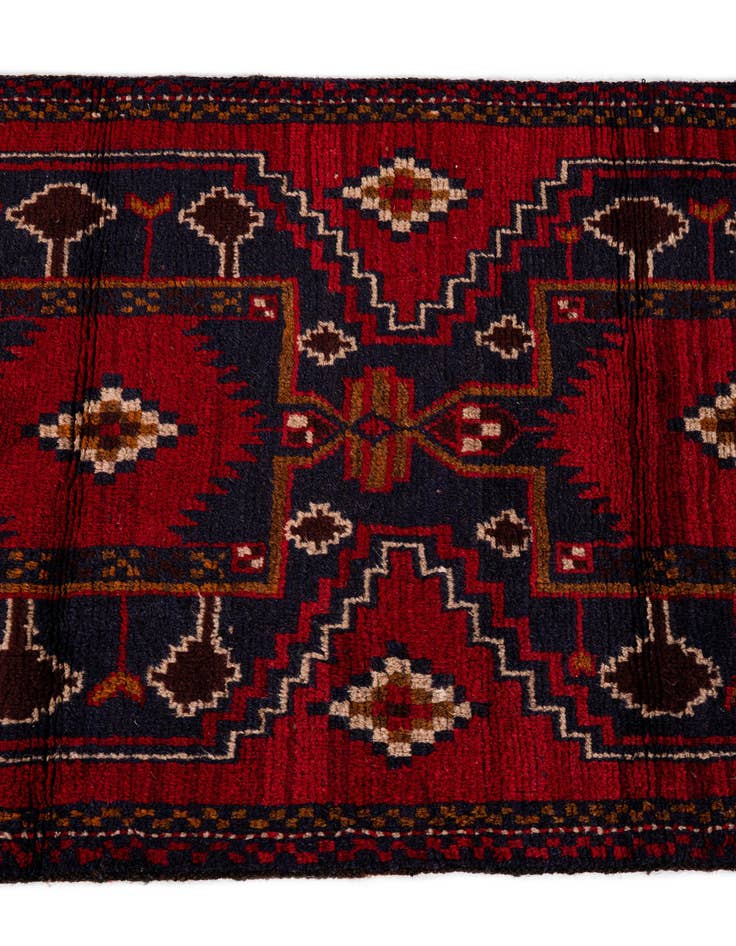 Detail image of 2' 10 x 4' 5  Hand Knotted Balouch Persian Wool Rug
