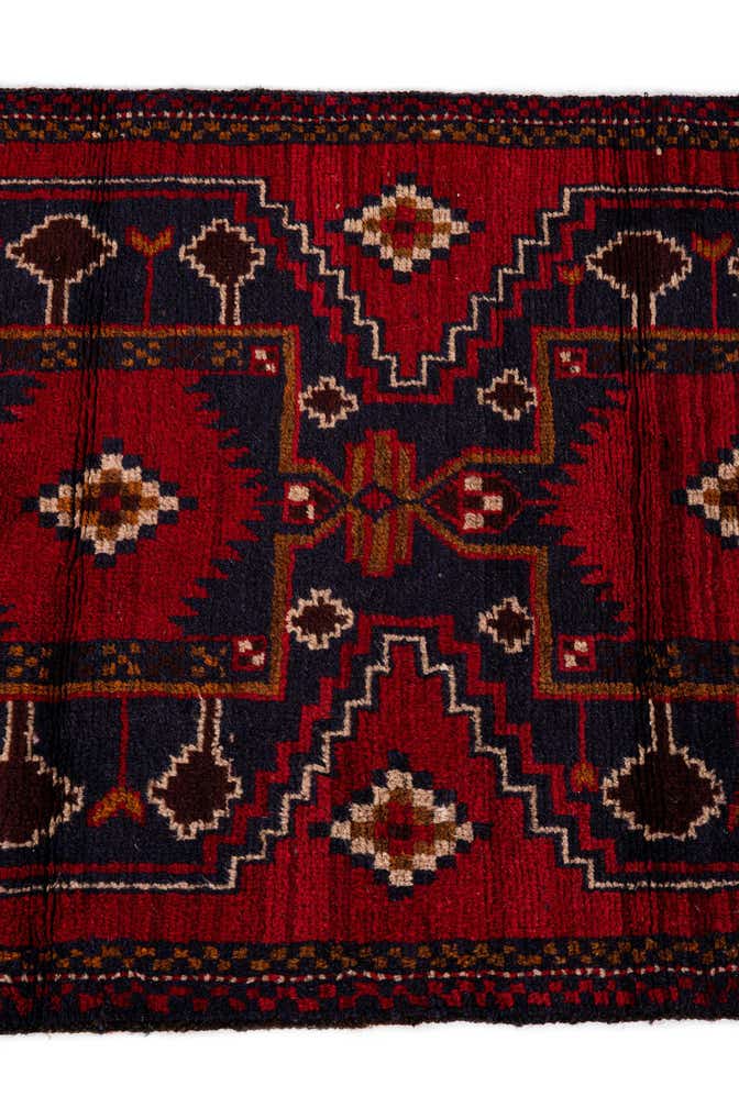 2' 10 x 4' 5 Hand Knotted Balouch Persian Wool Rug