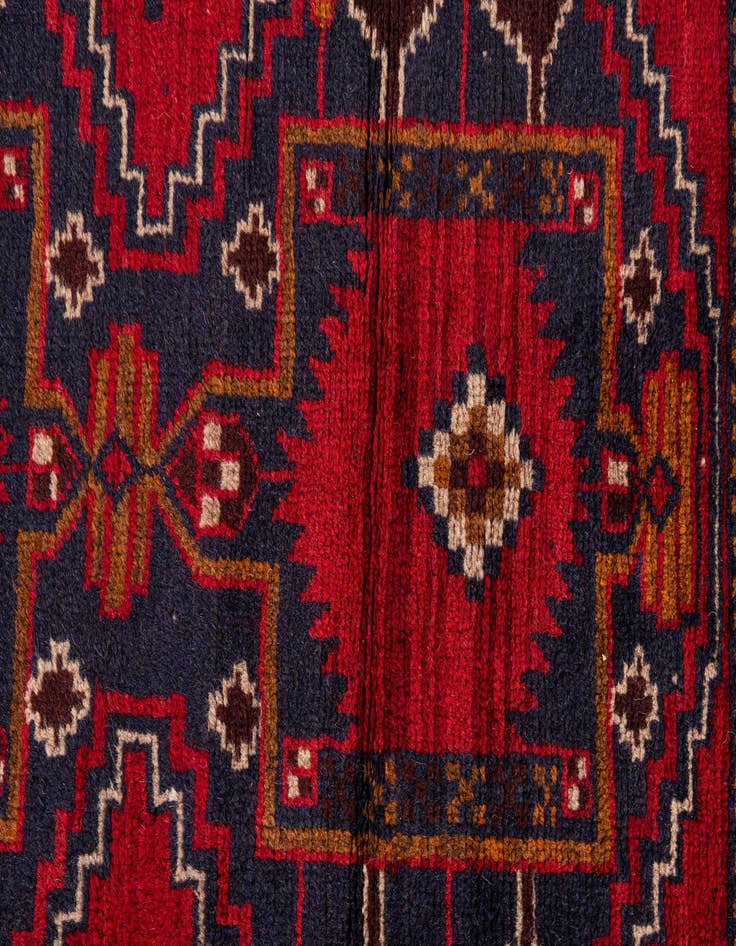 Detail image of 2' 10 x 4' 5  Hand Knotted Balouch Persian Wool Rug