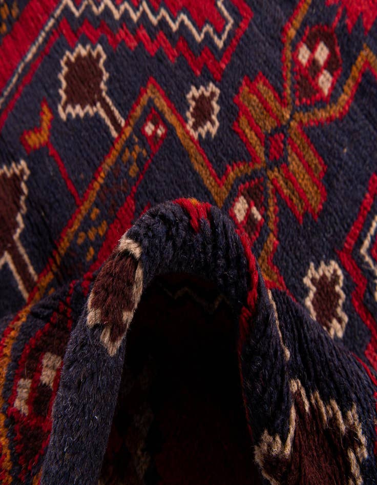 Detail image of 2' 10 x 4' 5  Hand Knotted Balouch Persian Wool Rug