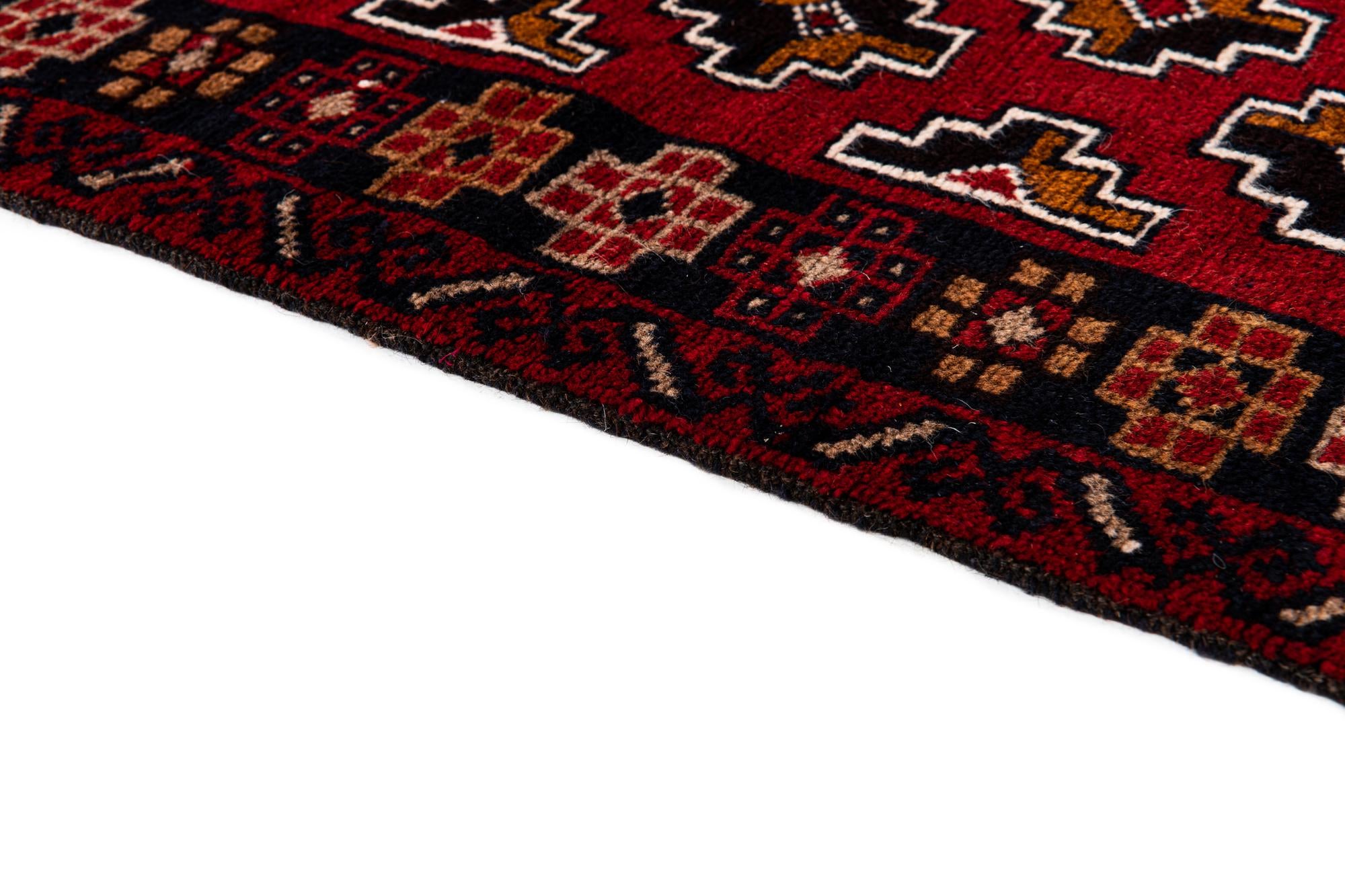 2' 10 x 4' 7 Hand Knotted Balouch Persian Wool Rug