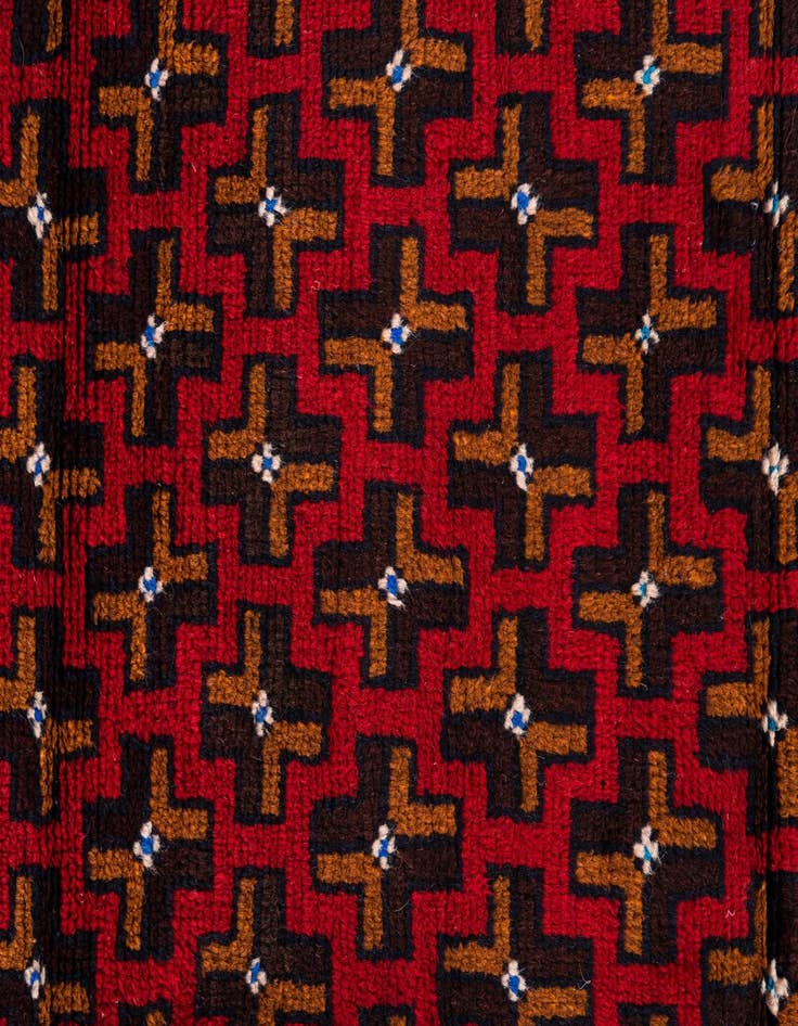 Detail image of 2' 10 x 4' 7  Hand Knotted Balouch Persian Wool Rug