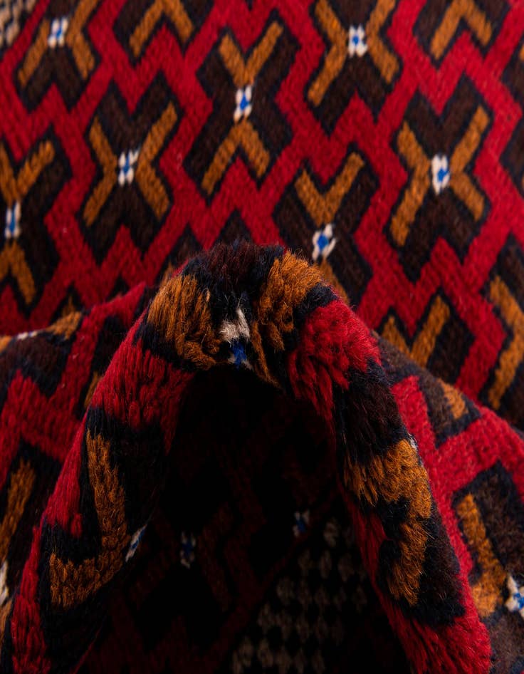 Detail image of 2' 10 x 4' 7  Hand Knotted Balouch Persian Wool Rug