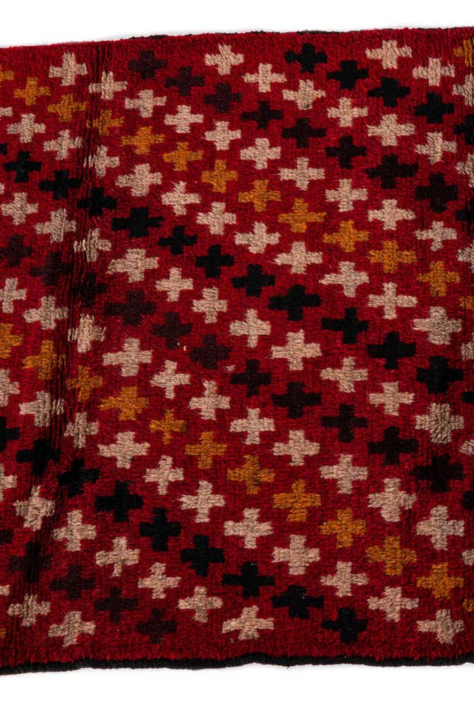 2' 10 x 4' 8 Hand Knotted Balouch Persian Wool Rug