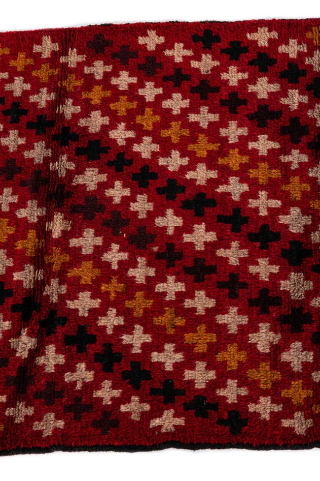 Detail image of 2' 10 x 4' 8 Hand Knotted Balouch Persian Wool Rug