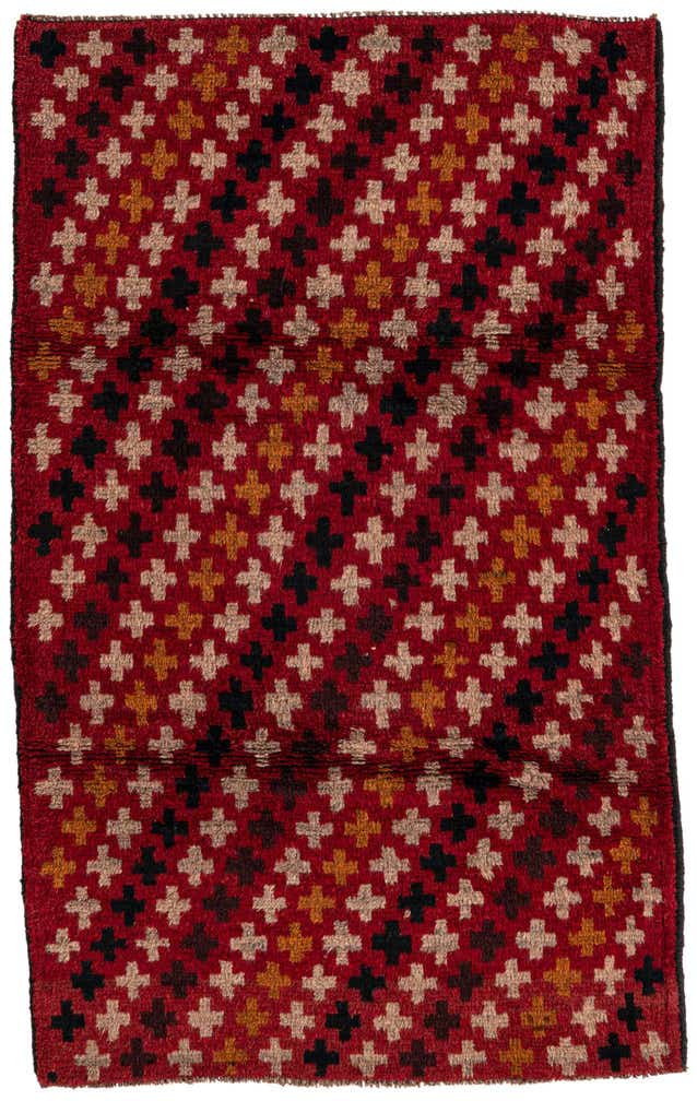 2' 10 x 4' 8 Hand Knotted Balouch Persian Wool Rug