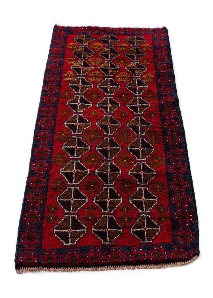 2' 10 x 4' 6 Hand Knotted Balouch Persian Wool Rug