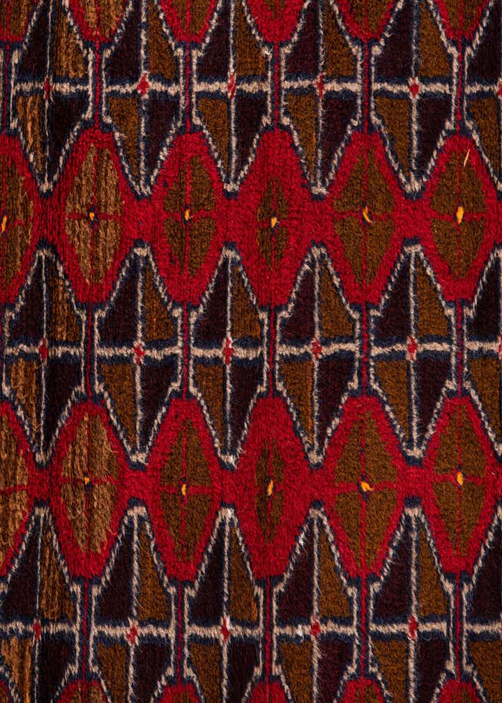 2' 10 x 4' 6 Hand Knotted Balouch Persian Wool Rug