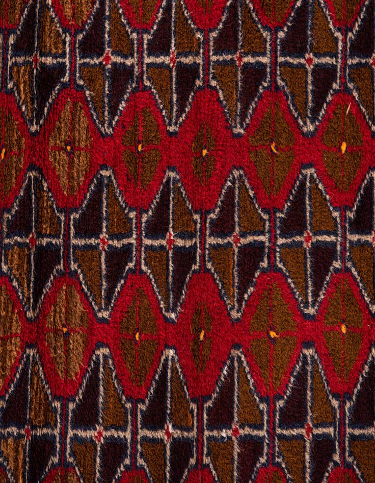 Detail image of 2' 10 x 4' 6  Hand Knotted Balouch Persian Wool Rug