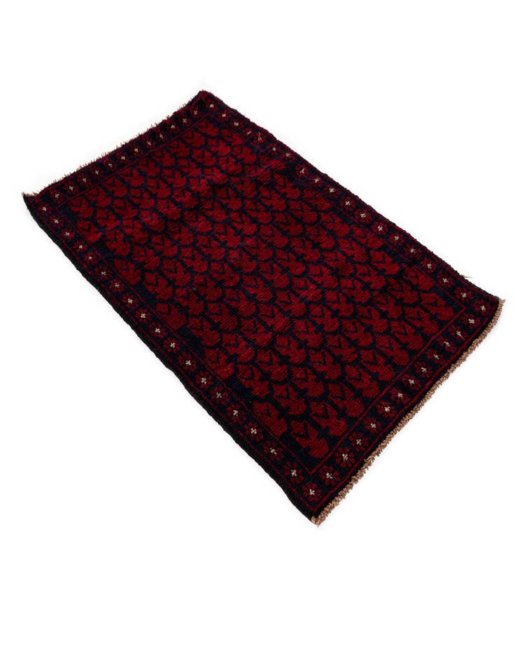 Detail image of 2' 11 x 4' 9  Hand Knotted Balouch Persian Wool Rug