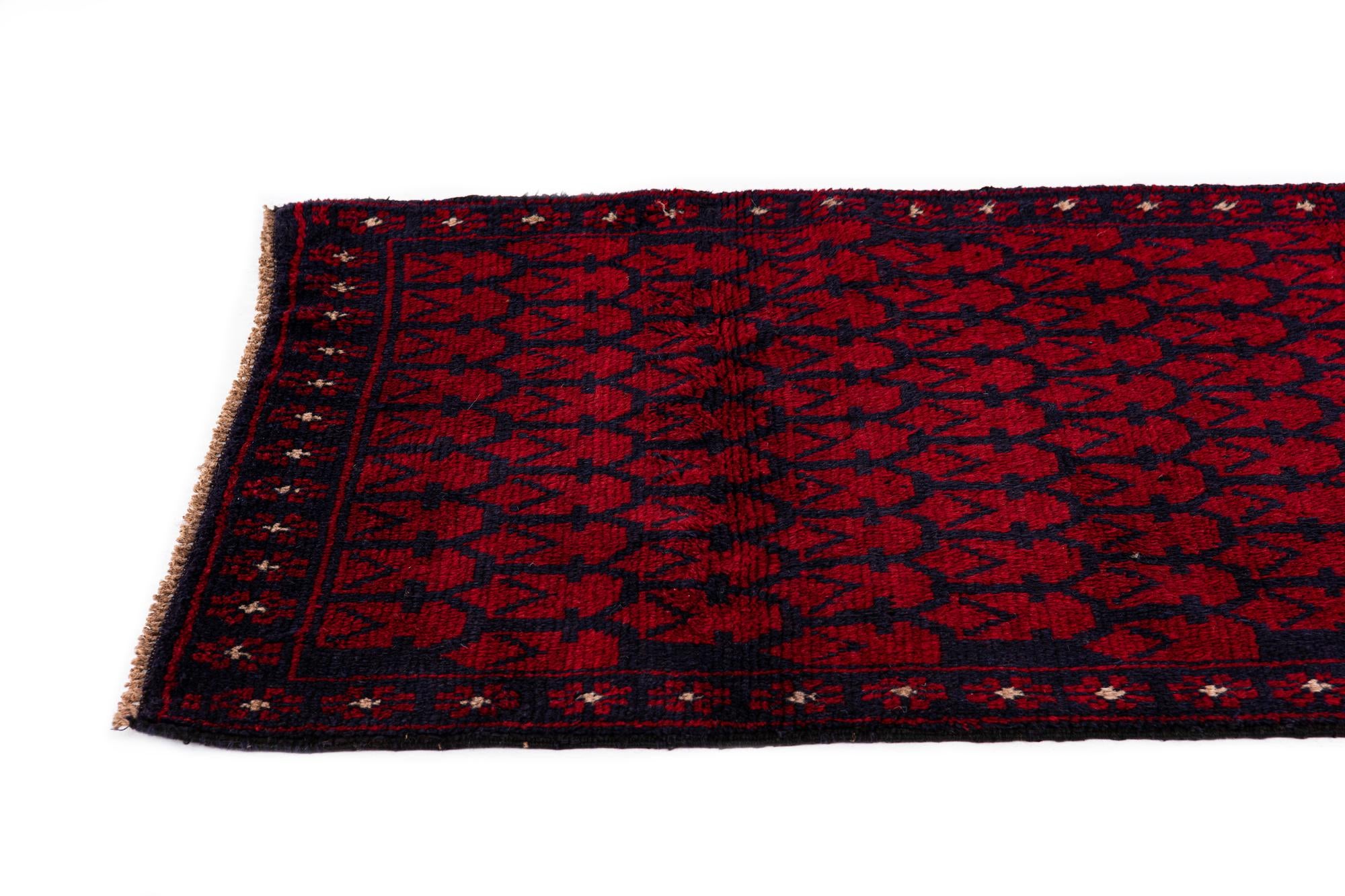 90cm x 145cm Hand Knotted Balouch Persian Wool Rug
