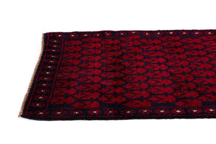 2' 11 x 4' 9 Hand Knotted Balouch Persian Wool Rug