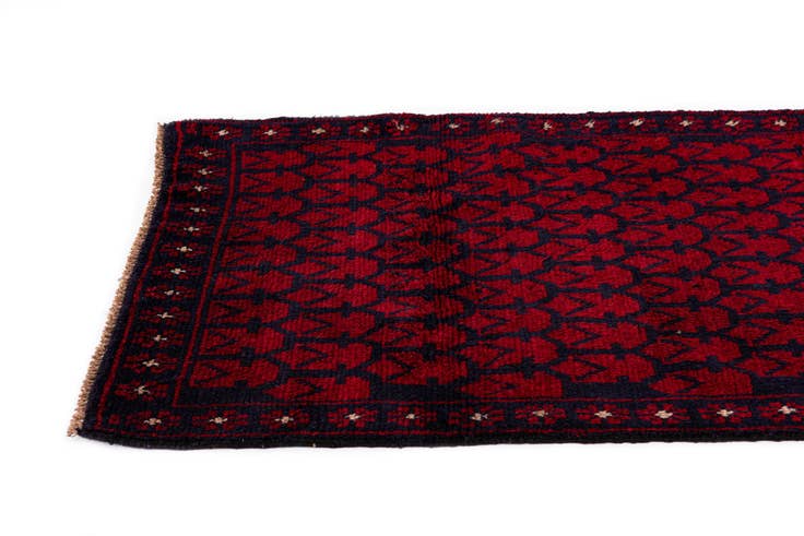 Detail image of 2' 11 x 4' 9 Hand Knotted Balouch Persian Wool Rug