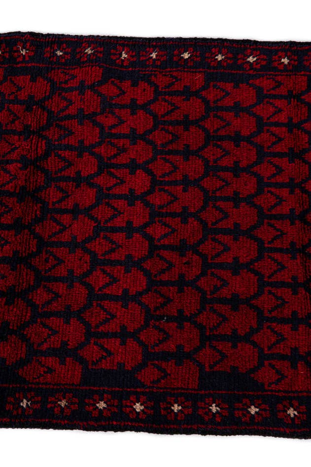 Detail image of 2' 11 x 4' 9 Hand Knotted Balouch Persian Wool Rug