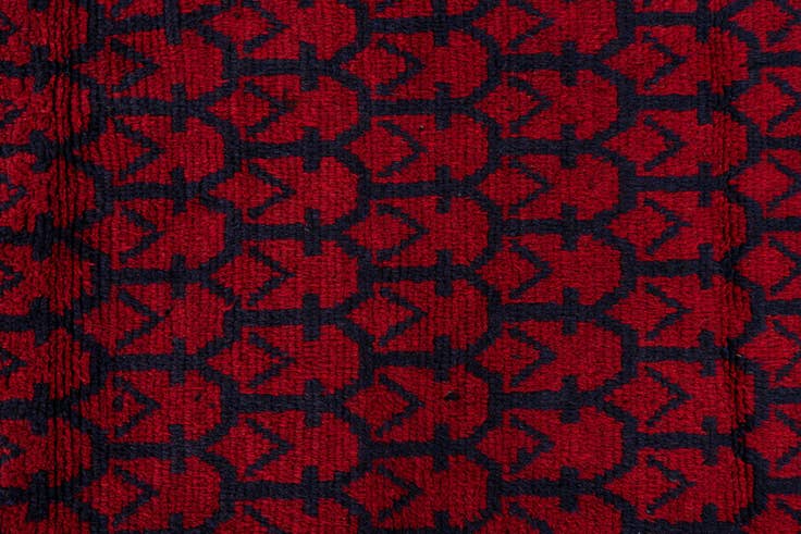 Detail image of 2' 11 x 4' 9 Hand Knotted Balouch Persian Wool Rug