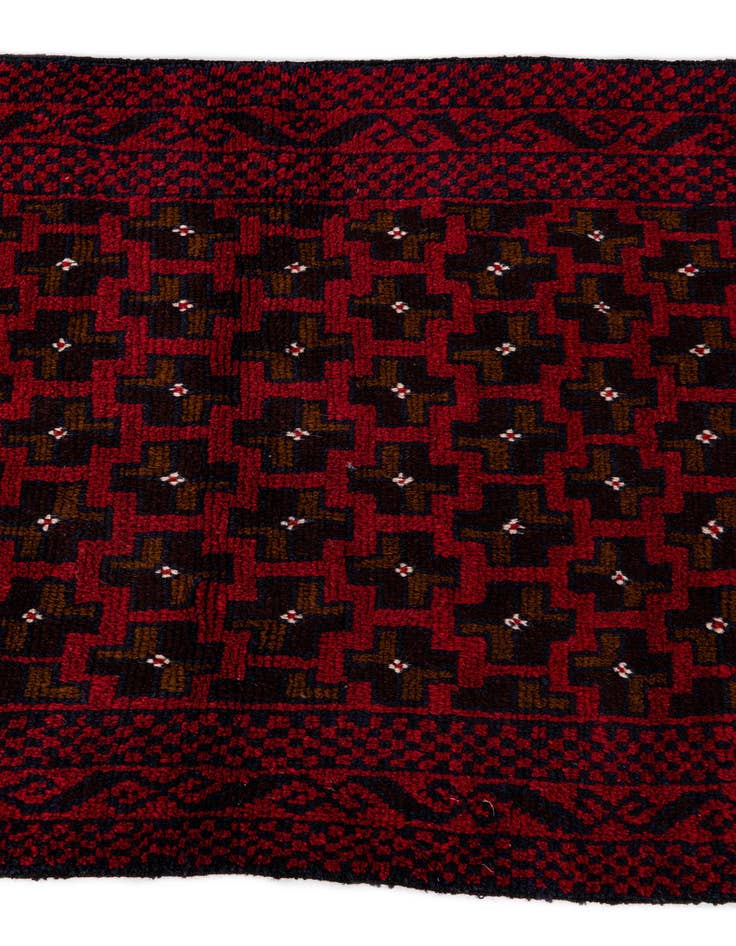 Detail image of 2' 11 x 4' 9  Hand Knotted Balouch Persian Wool Rug