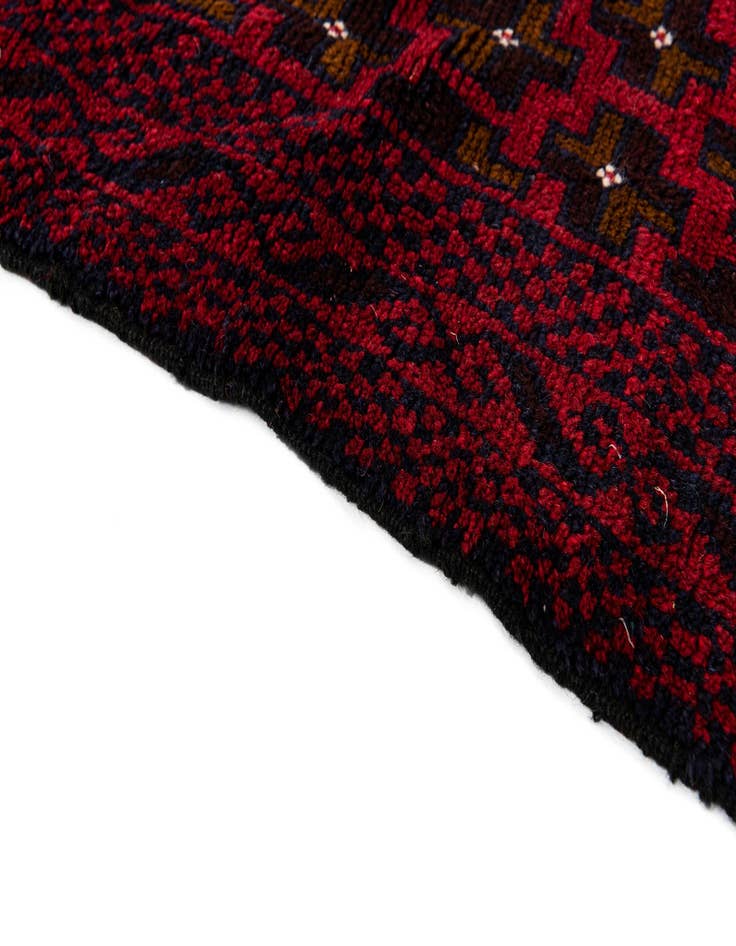 Detail image of 2' 11 x 4' 9  Hand Knotted Balouch Persian Wool Rug