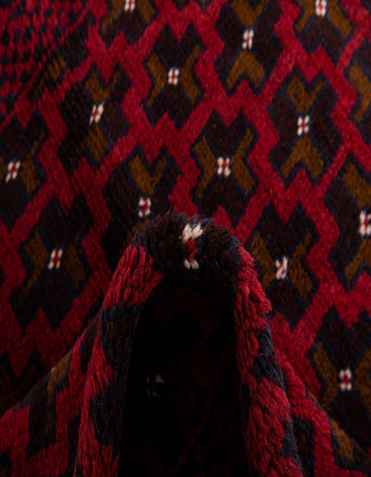 Detail image of 2' 11 x 4' 9  Hand Knotted Balouch Persian Wool Rug