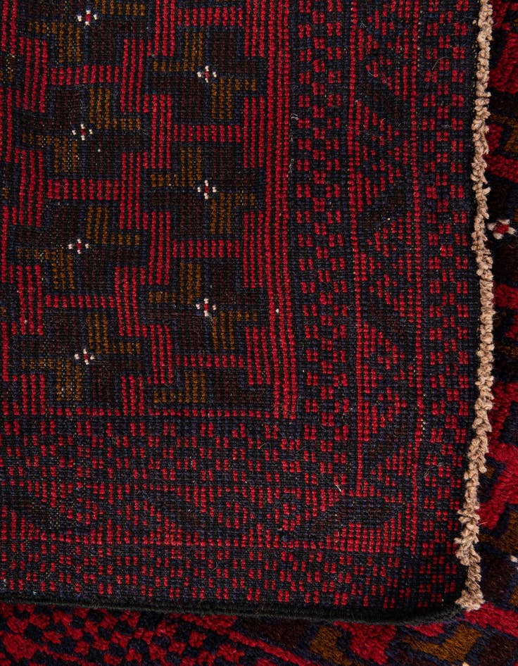 Detail image of 2' 11 x 4' 9  Hand Knotted Balouch Persian Wool Rug