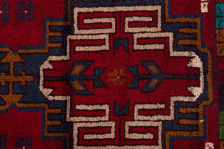 2' 9 x 4' 7 Hand Knotted Balouch Persian Wool Rug