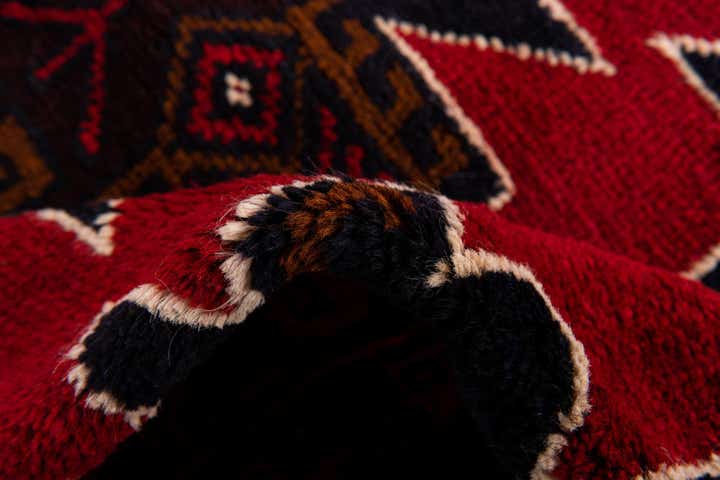 3' x 4' 6 Hand Knotted Balouch Persian Wool Rug