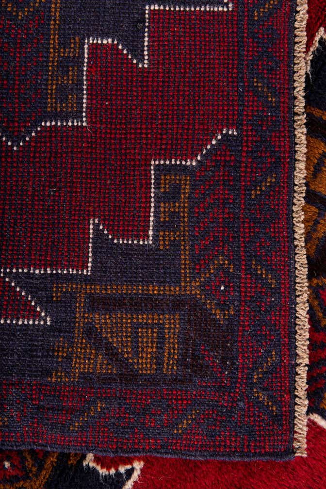 3' x 4' 5 Hand Knotted Balouch Persian Wool Rug