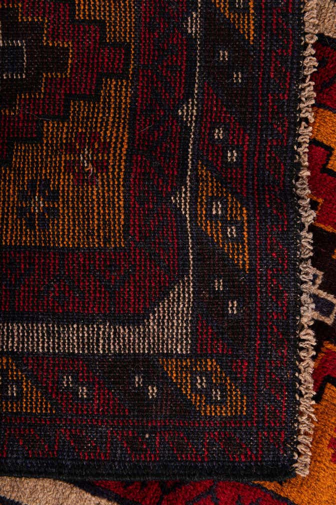 2' 8 x 4' 9 Hand Knotted Balouch Persian Wool Rug