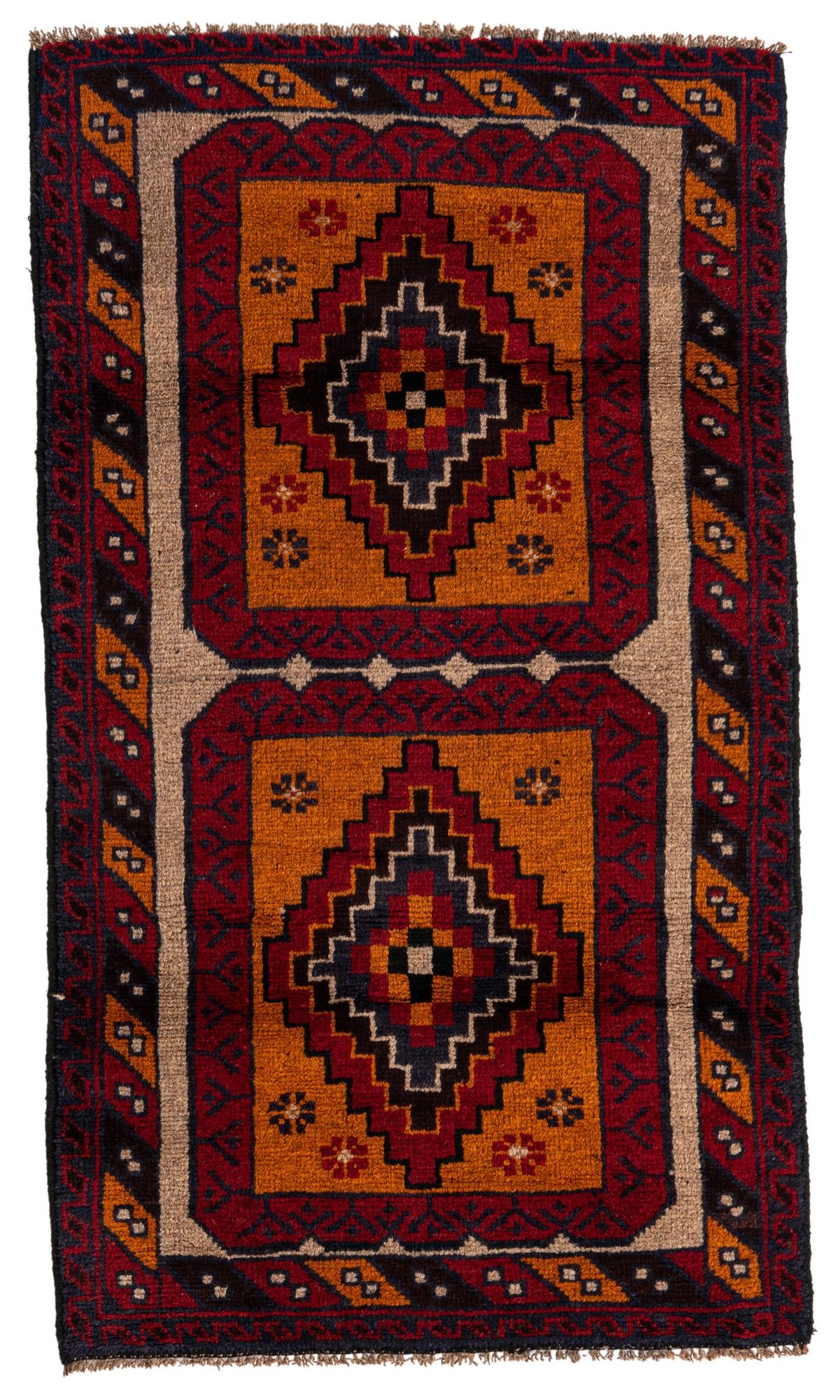 2' 8 x 4' 9 Hand Knotted Balouch Persian Wool Rug