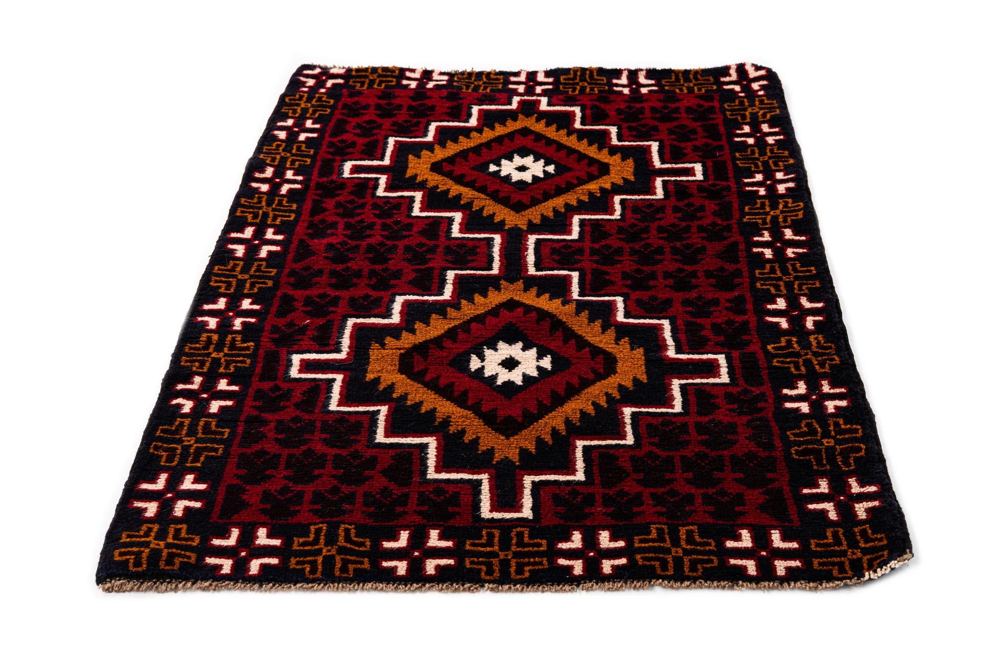 85cm x 145cm anudado a mano Balouch Alfombra Persa Lana