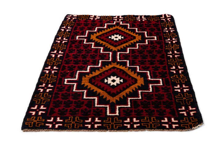 2' 10 x 4' 10 Hand Knotted Balouch Persian Wool Rug