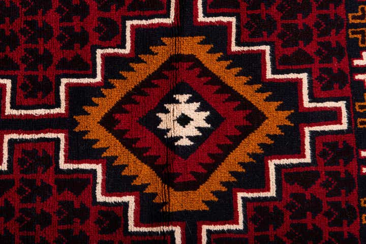 2' 10 x 4' 10 Hand Knotted Balouch Persian Wool Rug