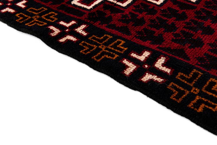 Detail image of 2' 10 x 4' 10 Hand Knotted Balouch Persian Wool Rug
