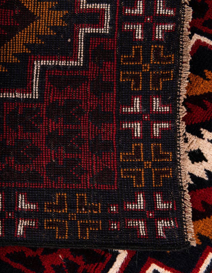 Detail image of 2' 10 x 4' 10  Hand Knotted Balouch Persian Wool Rug