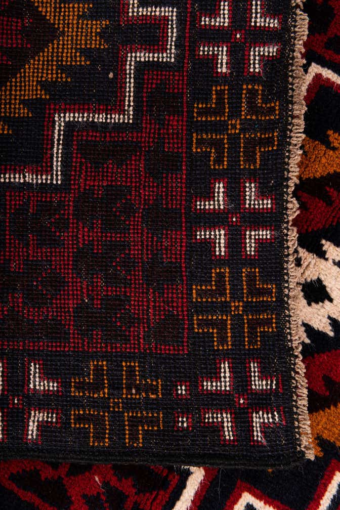 2' 10 x 4' 10 Hand Knotted Balouch Persian Wool Rug