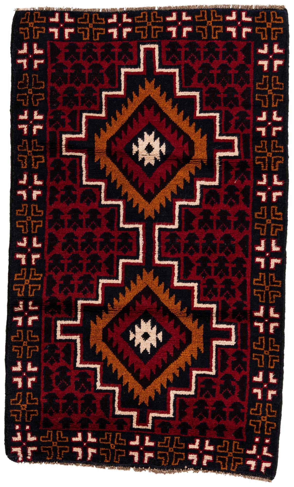 2' 10 x 4' 10 Hand Knotted Balouch Persian Wool Rug