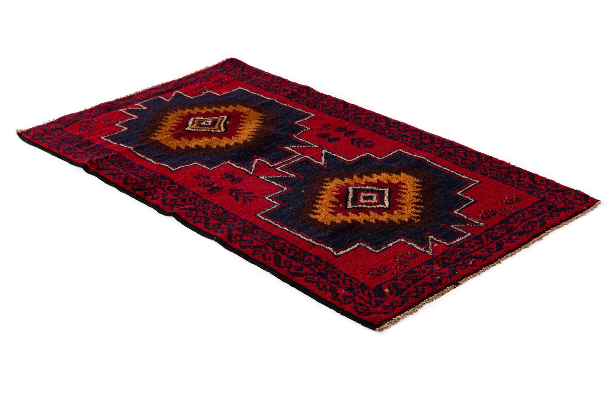 2' 10 x 4' 10 Hand Knotted Balouch Persian Wool Rug